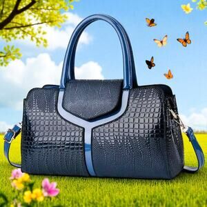 Purse Blue Crossbody Large Bag